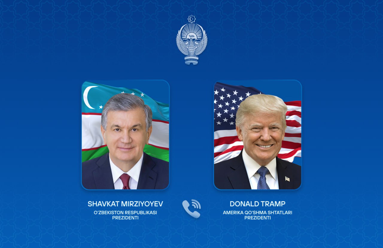 Shavkat Mirziyoyev Donald Tramp bilan telefon orqali muloqot qildi