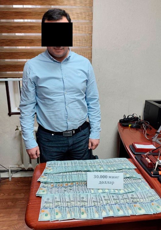 ФВВ ходимига 30 минг доллар пора таклиф қилган тадбиркор ушланди