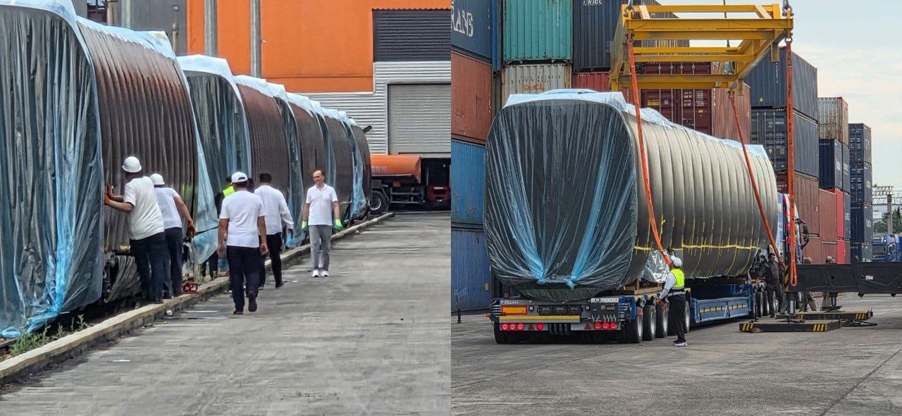 Uchinchi “Hyundai Rotem” tezyurar poyezdi O‘zbekistonga olib kelindi
