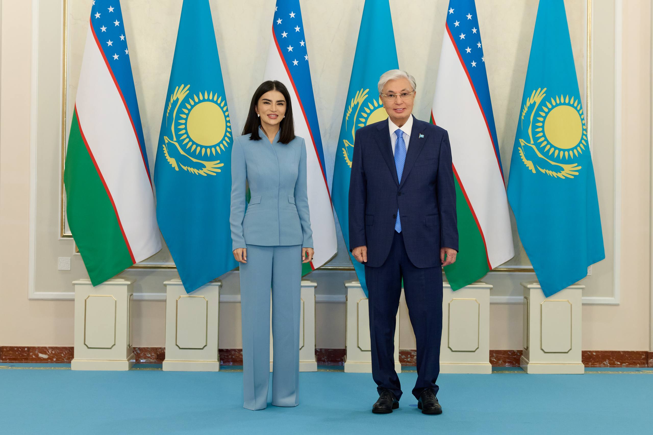 Saida Mirziyoyeva Qozog‘iston Prezidenti Qosim-Jomart Toqayev bilan uchrashdi