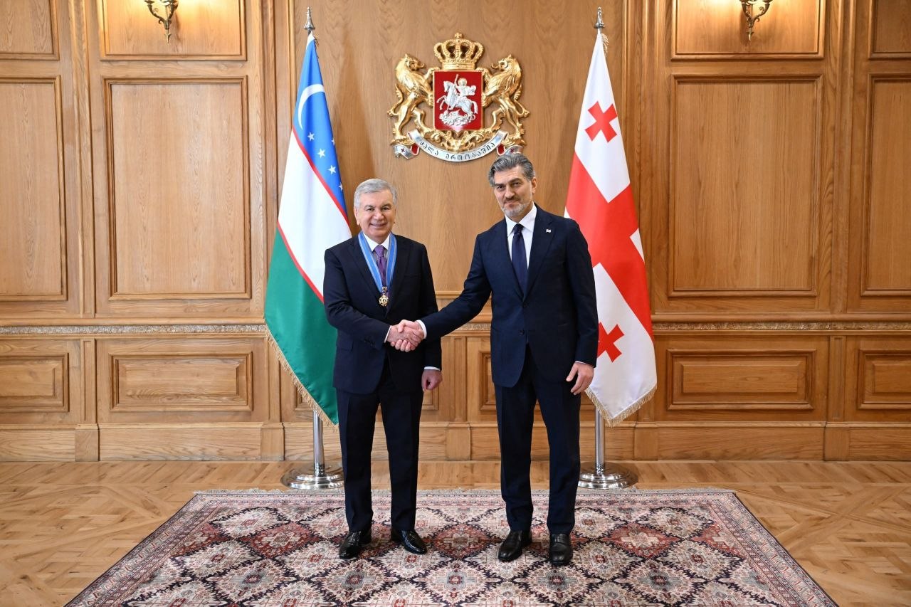 Shavkat Mirziyoyev Gruziyaning oliy davlat mukofoti – “Oltin mo‘yna” ordeni bilan taqdirlandi