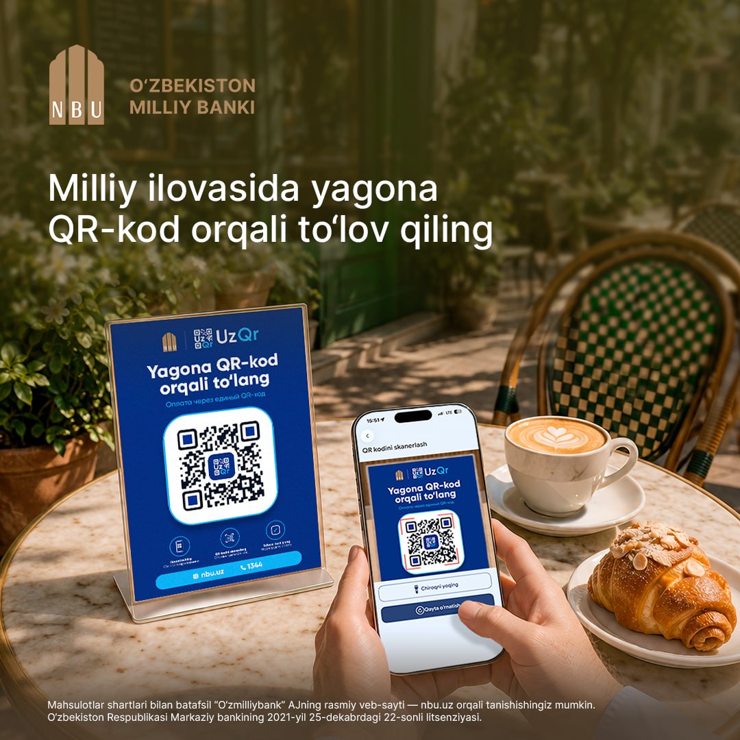 “Milliy” ilovasida yagona QR-kod orqali to‘lov qilish imkoniyati taqdim etildi