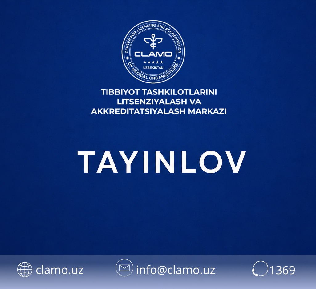 Tibbiyot tashkilotlarini litsenziyalash va akkreditatsiyalash markazida yangi tayinlovlar